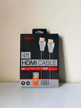 4ft 4k Ultra HD HDMI Cable with Ethernet | HDR | 18 Gbps High Speed